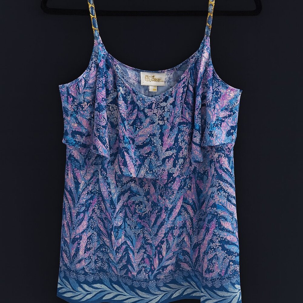 NWT! 🌺 Lilly Pulitzer Tropical Bloom Braided-Strap Dress 🌴✨ Size L